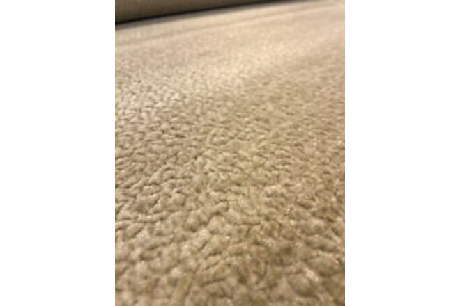 7.25 yds Kravet Barton Chenille Tan Plush Textured Upholstery Fabric