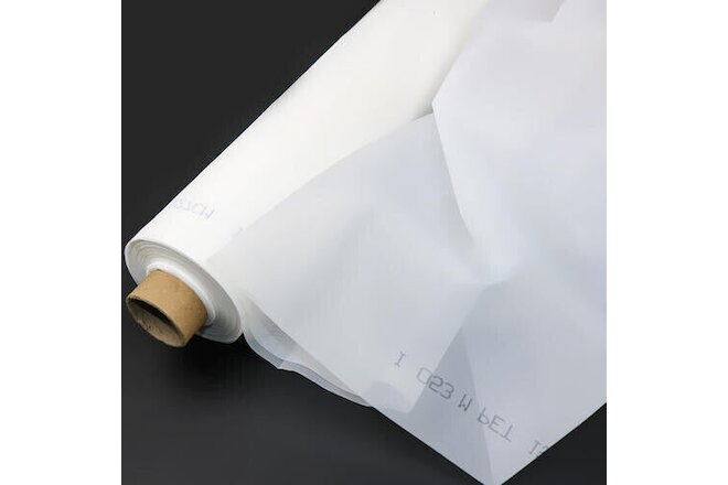 3 Yards 110M/ 43T Screen Printing Mesh Silk Screen Mesh Fabric 50" wide White
