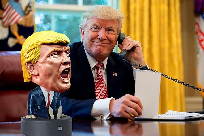 Non-Talking President Trump Collectible Bobblehead
