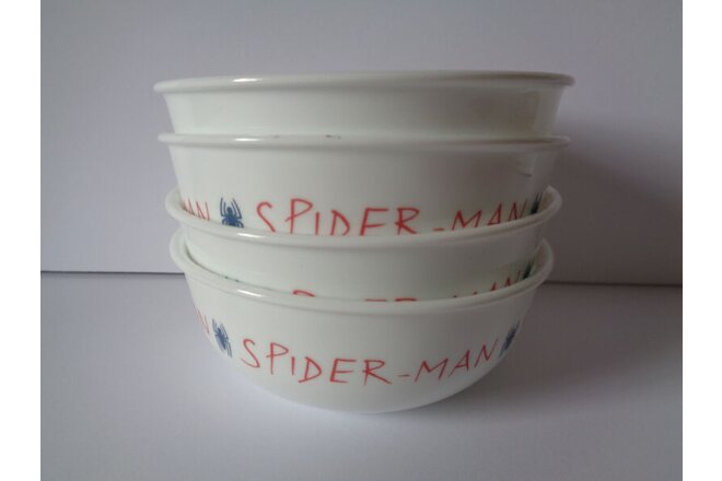 4 Corelle Marvel Spider-Man Cereal Bowls 16-ounce New Made in USA