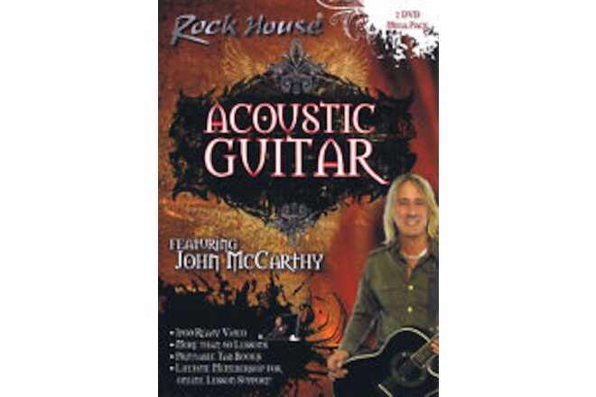 Acoustic Guitar Lessons Learn to Play Rock House Tab Video 2 DVD Mega Pack
