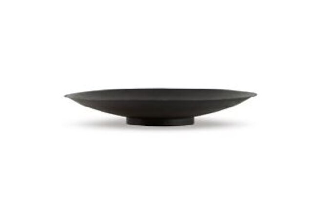 20 Inch Modern Display Bowl Antiqued Metal Design Warm Dark Brown Finish-