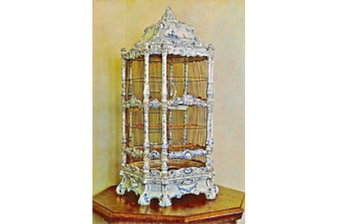 Delft Bird Cage Postcard 4"x6" John & Mable Ringling Residence Museum Brothers