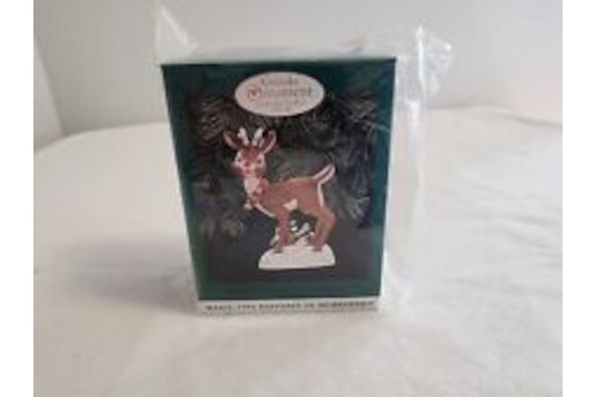Rudolph The Red Nosed Reindeer Hallmark Collectors Club Magic Ornament 1996