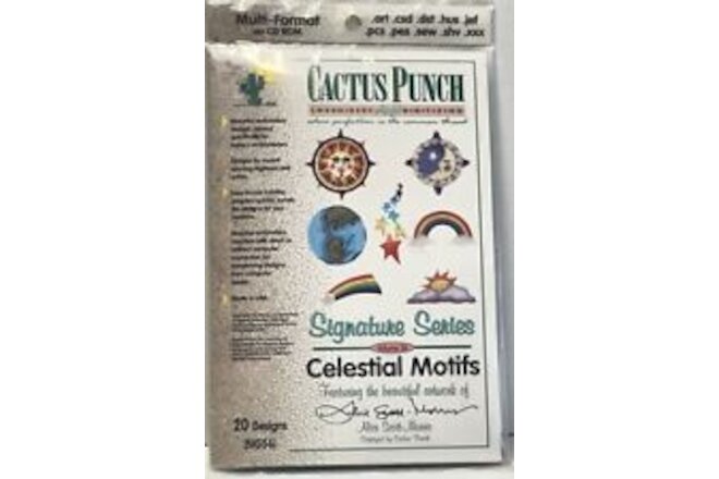 Cactus Punch Embroidery Card CD Multi Format Signature Series Celestial Motifs