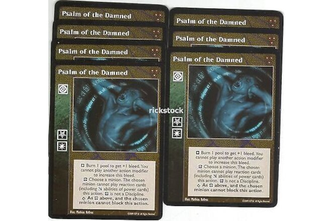 Psalm of the Damned x7 HttB VTES Jyhad
