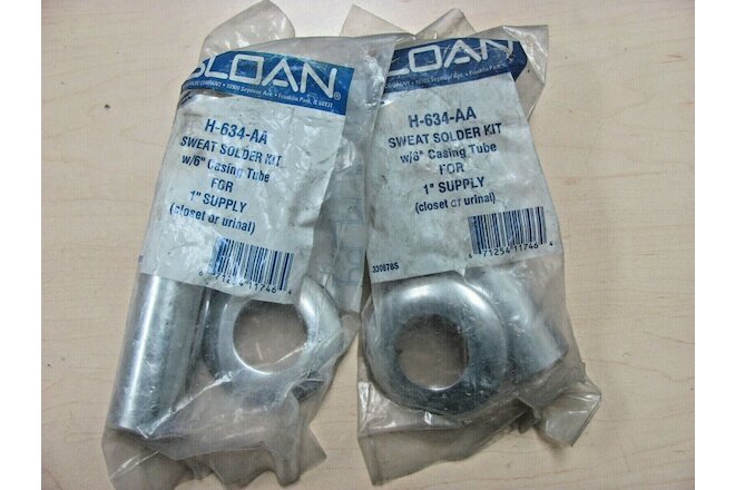 Sloan 3308785 - H-634-AA - Sweat Solder Kit for 1" Supply w/6" casing - Lot of 2