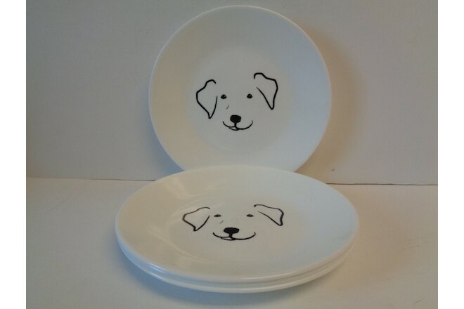 4 Corelle My Best Friend Max Golden Retriever Appetizer Dessert Plates Cute Dog