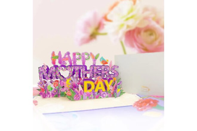 Pop up Mothers Day Card, Happy Mother'S Day Gift 3D Pop up Card for Mom Wife Gra