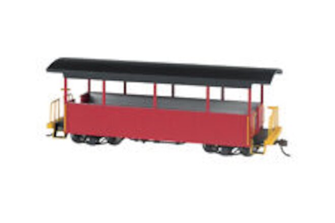 Bachmann-Wood Excursion Car - Ready to Run -- Painted, Unlettered (burgundy, bla