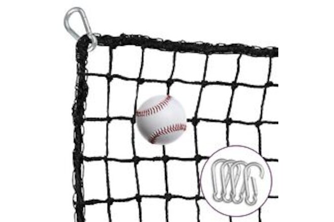 Baseball Net for Batting - 10x10 Feet - Heavy Duty Nylon Softball Net with 4 ...