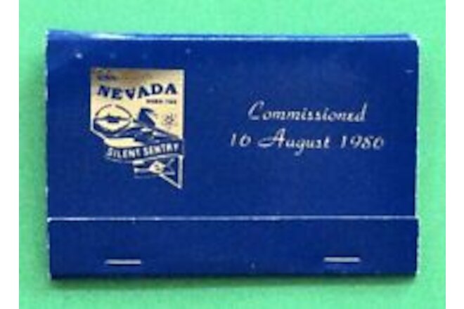 USS NEVADA SSBN-733 two Commissioning match boxes intact (CAN-133)