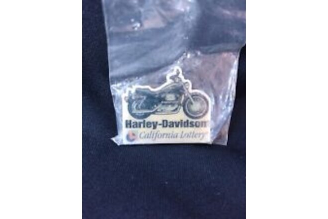 Vintage Harley Davidson Motorcycle CA Lottery 2001 Lapel Pin ~ In Package