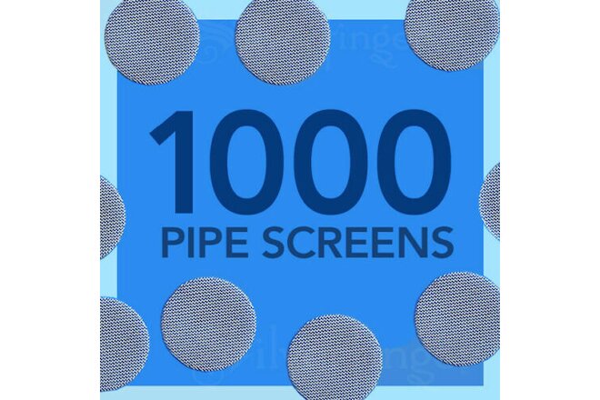 1000 PIPE SCREENS STAINLESS STEEL ¾”— FIlters Glass Metal Wood Smoking Pipes
