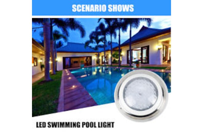 54W RGB LED Swimming Pool Light Underwater SPA Waterproof Lamp+Remote Control US