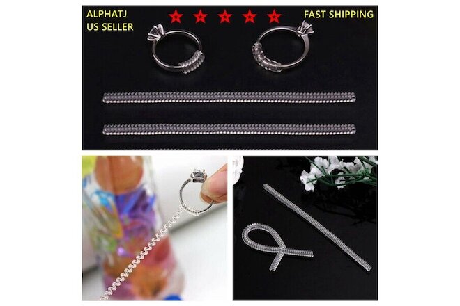 2pcs Ring Size Adjuster for Loose Rings Jewelry Guard Spacer Sizer Fitter USA