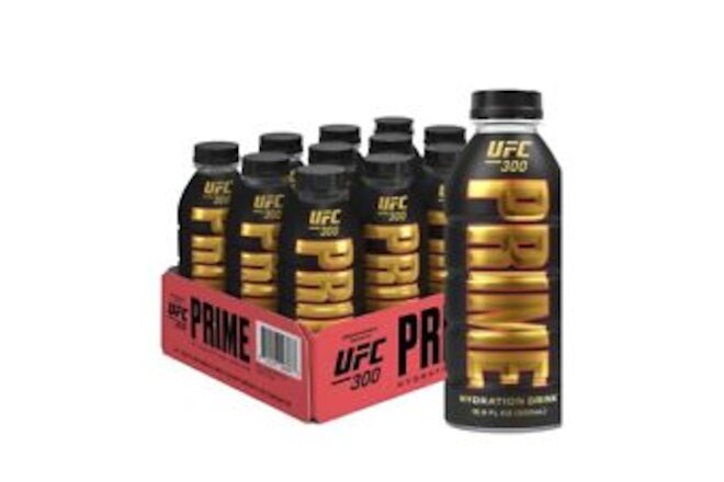UFC 300 Prime Hydration Case Of 12 - 500ml - 16.9 Oz Sealed Slab Limited Edition