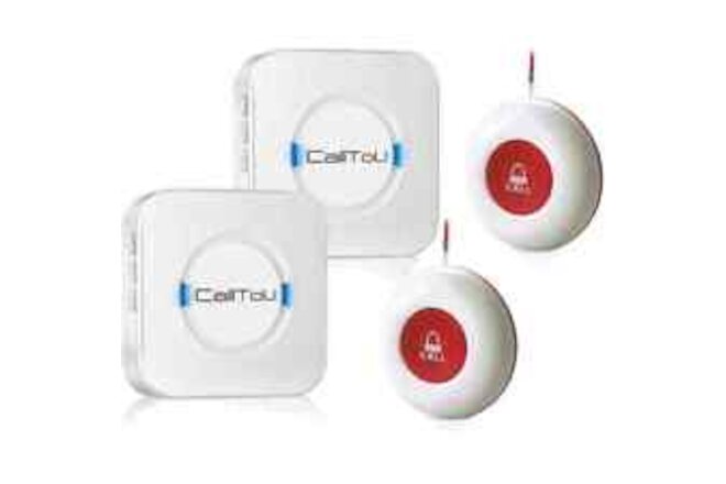 CallToU Wireless Caregiver Pager Smart Call System 2 SOS Call