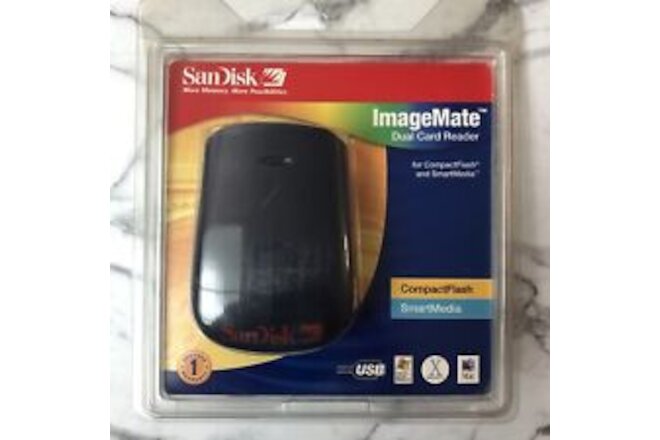 SanDisk ImageMate Dual Card Reader SDDR-75-07 For CompactFlash & SmartMedia New