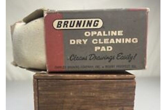 Vtg Opaline Dry Cleaning Pad Artist Draftsmen NOS Brunning Cleans Drawings Easy