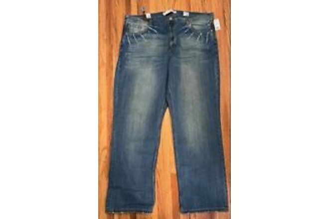 Tin Haul Mens Jeans (Size 44 R) Blue Denim -Unique detailing on front pockets