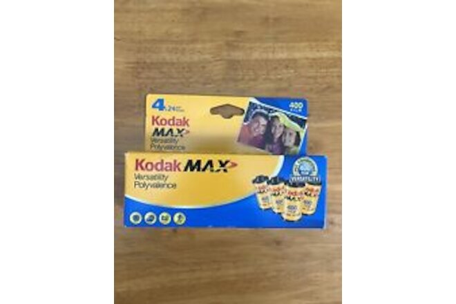 Kodak Max Versatility 400 ISO 24 Exposure 35mm Film (Pack of 4) - Exp 01/2009