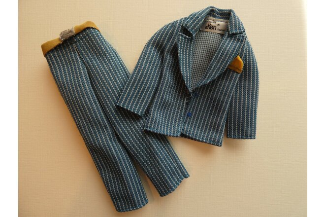 Vintage Superstar Ken #2800 Blue Chip Dressing 2-Pc Suit, 1978 Fashion Favorites