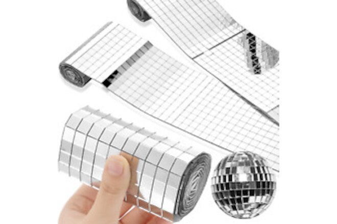 5000 Pcs Disco Mirror Tiles 10 X 10 Mm Self Adhesive Disco Ball Tiles Sheet Silv