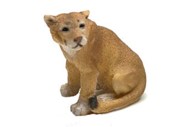 Puma Figurine Living Stone 2" Resin Statue New Collectible