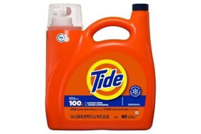Tide Liquid Laundry Detergent, Original, 80 Loads, 105 fl oz