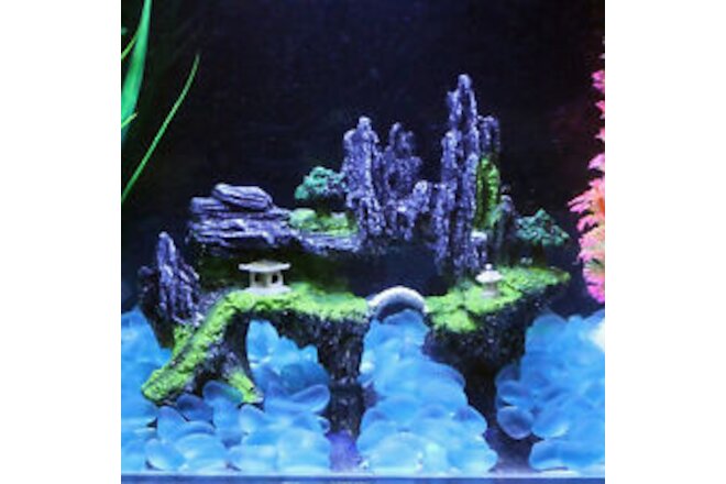 Resin Rockery Vivid Realistic Decorative Fish Tank Rockery Beautiful