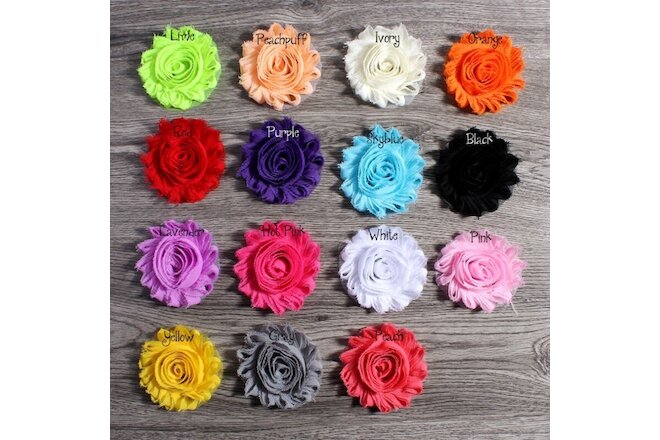Chic Shabby Chiffon Flowers For Baby Hair Accessories For Headbands DIY 30pcs