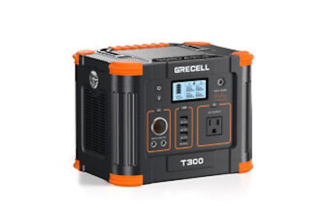 GRECELL 288Wh Portable Power Station 330W Solar Generator for Outdoor Emergency