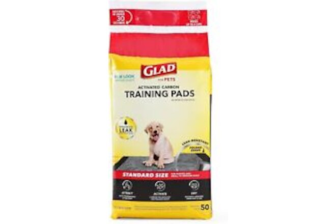Glad for Pets Black Charcoal Puppy Pads | 23" x - 50 Count,
