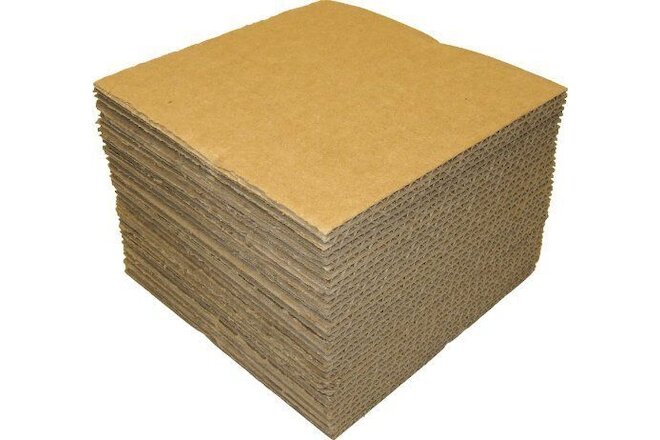 (50) Cardboard 12" Vinyl Record LP Shipping Pads Squares Inserts 12-7/16 12NCPAD