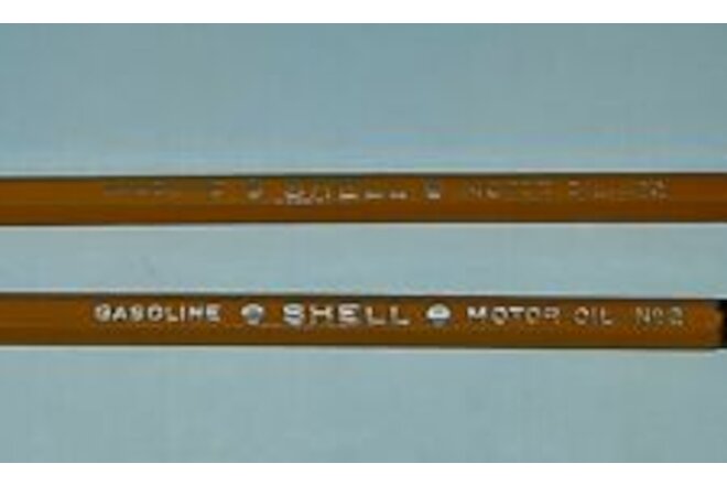VTG SHELL Oil Gasoline No. 2 Pencil ~ Lot of 2