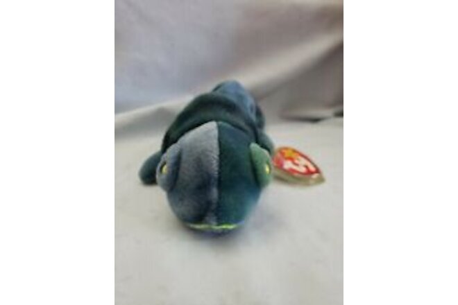 TY Beanie Baby - RAINBOW the Chameleon Mint With Tags