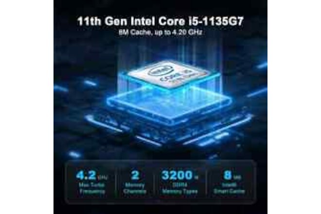 MiniHyper HI7 Mini PC DDR4 16GB NVME 512G 11th Generation Intel Core i5 i7WIFI