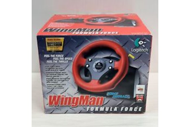 Logitech WingMan Formula Force Red Steering Wheel and Pedals Sealed