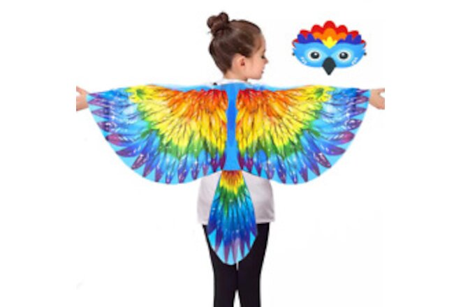 Bird-Costume-Eagle-Wings for Kids and Headband Parrot Owl Dress up Costumes f...