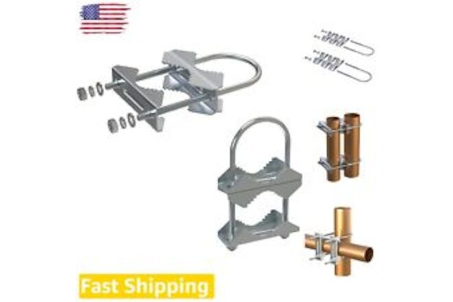 Versatile Stainless Steel U-Bolt Clamp for TV, CB, and Ham Antenna Installation