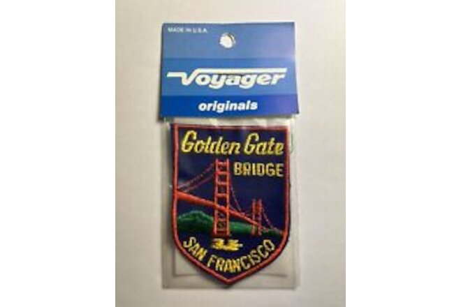 Vintage Voyager Originals San Francisco Golden Gate Bridge Iron On Patch NIP