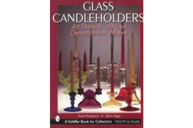 Glass Candlestick ID$ Book Cambridge Depr Fenton Heisey