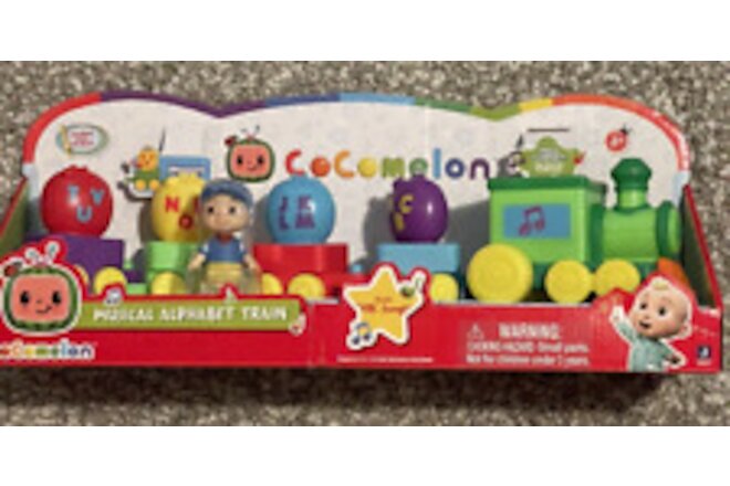 NEW Cocomelon Musical Alphabet Train with Spinning Wagons Plays ABC Song