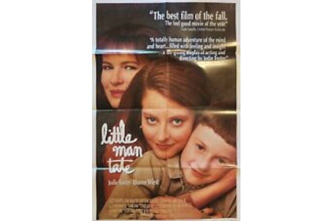 LITTLE MAN TATE Movie Poster Jodie Foster 1991 27 x 41 Double Sided