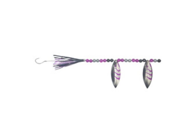 Purple Ninja Tiger Walleye Teaser Spinner Lure for Fishing and Targets WALLEYE