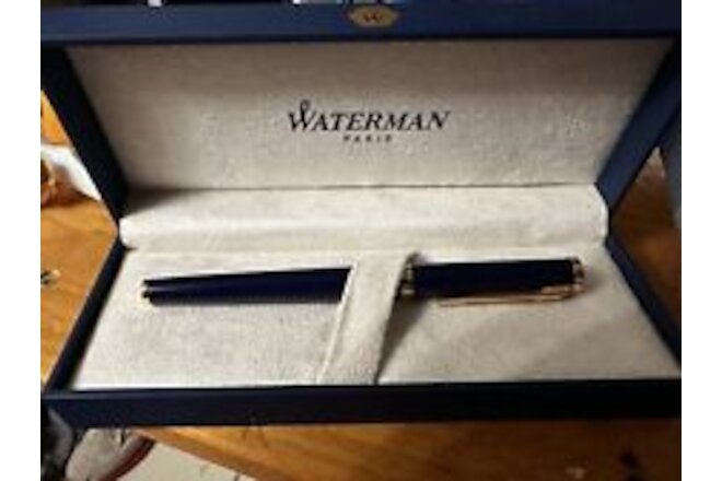 Waterman L'etalon Dark Blue with GT 18K-750 M Nib