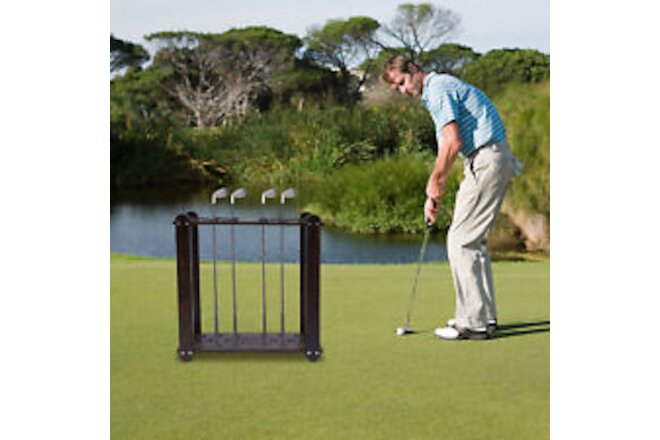 18-Hole Golf Putter/Pool Cue Stick Storage Organizer Golf Club Display Holder