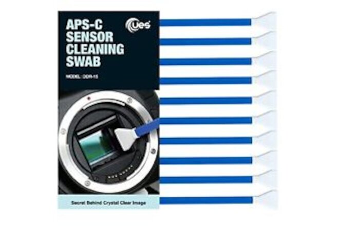 DSLR or SLR Digital Camera Cleaning Swab for APS-C Sensors, Blue, 10 swabs (D...