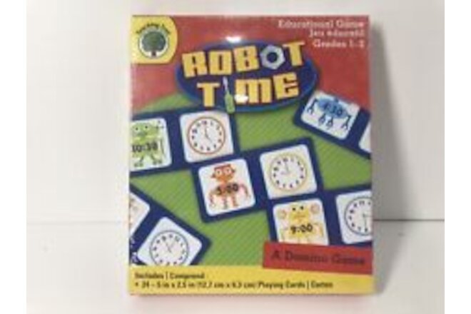 Teaching Tree Robot Time Educational Domino Playing Card Game Grades 1 - 2
